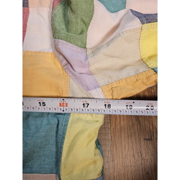 Orvis Madras Pathwork Bomber Cardigan Jacket Women's Size 6 Vintage Colorful - Picture 7 of 9